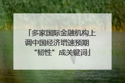 多家国际金融机构上调中国经济增速预期 “韧性”成关键词