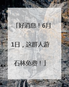 好消息！6月1日，这群人游石林免费！