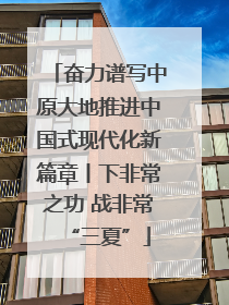 奋力谱写中原大地推进中国式现代化新篇章丨下非常之功 战非常“三夏”