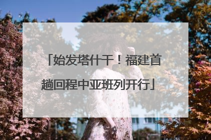 始发塔什干！福建首趟回程中亚班列开行
