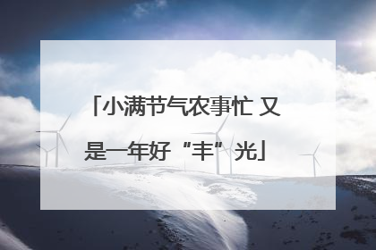 小满节气农事忙 又是一年好“丰”光