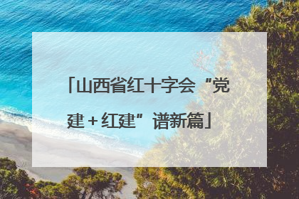 山西省红十字会“党建＋红建”谱新篇