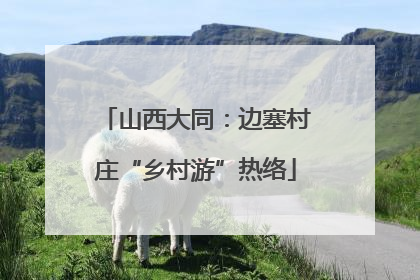 山西大同：边塞村庄“乡村游”热络