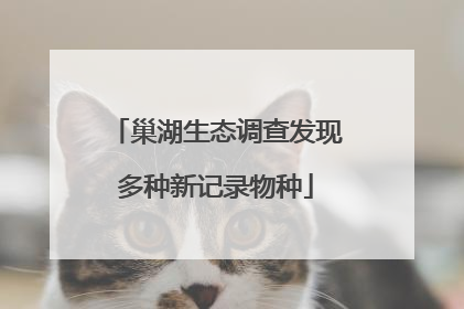 巢湖生态调查发现多种新记录物种