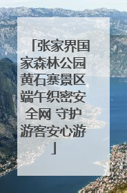 张家界国家森林公园黄石寨景区端午织密安全网 守护游客安心游