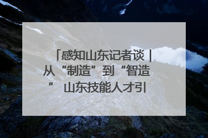 感知山东记者谈｜从“制造”到“智造” 山东技能人才引领产业升级
