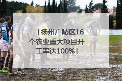 扬州广陵区16个农业重大项目开工率达100%