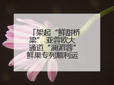 架起“鲜甜桥梁” 亚蓉欧大通道“澜湄蓉”鲜果专列顺利运抵成都青白江