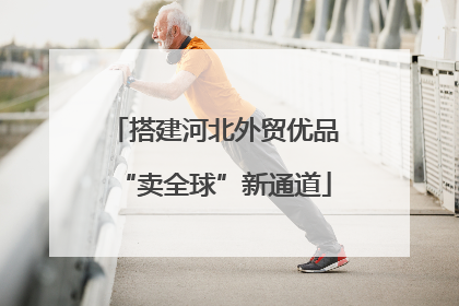 搭建河北外贸优品“卖全球”新通道