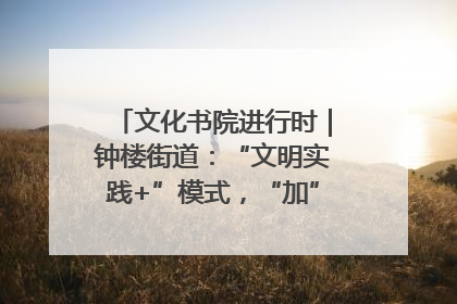 文化书院进行时｜钟楼街道：“文明实践+”模式，“加”出百姓幸福感