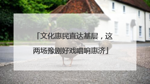 文化惠民直达基层，这两场豫剧好戏唱响惠济