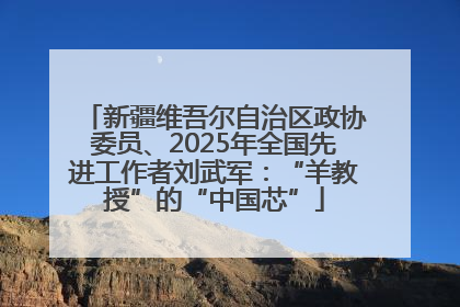 新疆维吾尔自治区政协委员、2025年全国先进工作者刘武军：“羊教授”的“中国芯”