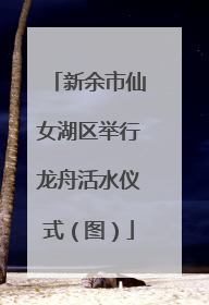 新余市仙女湖区举行龙舟活水仪式（图）