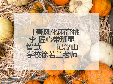 春风化雨育桃李 匠心带班显智慧——记浮山学校徐若兰老师的育人之路