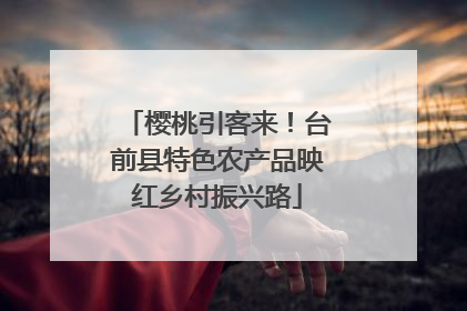 樱桃引客来！台前县特色农产品映红乡村振兴路