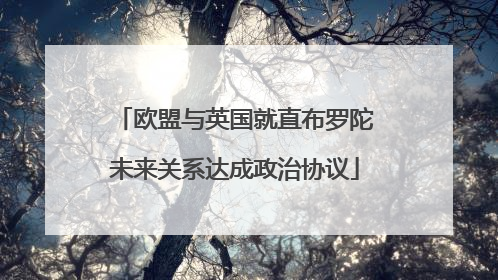 欧盟与英国就直布罗陀未来关系达成政治协议