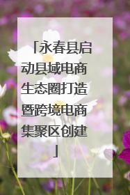 永春县启动县域电商生态圈打造暨跨境电商集聚区创建