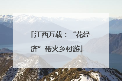 江西万载：“花经济”带火乡村游