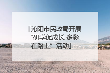 沁阳市民政局开展“研学促成长 多彩在路上”活动