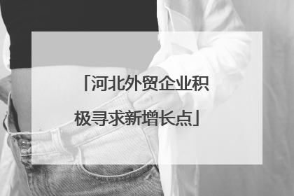 河北外贸企业积极寻求新增长点