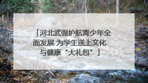 河北武强护航青少年全面发展 为学生送上文化与健康“大礼包”