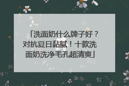 洗面奶什么牌子好？对抗夏日黏腻！十款洗面奶洗净毛孔超清爽