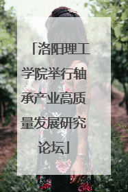 洛阳理工学院举行轴承产业高质量发展研究论坛