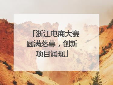 浙江电商大赛圆满落幕，创新项目涌现