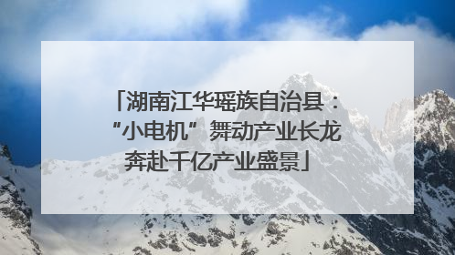 湖南江华瑶族自治县：“小电机”舞动产业长龙 奔赴千亿产业盛景