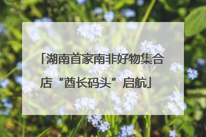 湖南首家南非好物集合店“酋长码头”启航