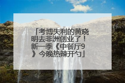 考博失利的黄晓明去非洲创业了！新一季《中餐厅9》今晚热辣开勺