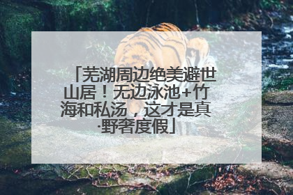芜湖周边绝美避世山居！无边泳池+竹海和私汤，这才是真·野奢度假