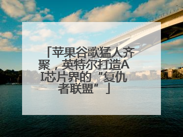 苹果谷歌猛人齐聚，英特尔打造AI芯片界的“复仇者联盟”