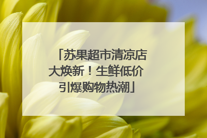 苏果超市清凉店大焕新！生鲜低价引爆购物热潮