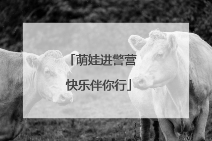 萌娃进警营 快乐伴你行