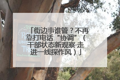 街边事谁管？不再靠打电话“协调”（干部状态新观察·走进一线探作风）