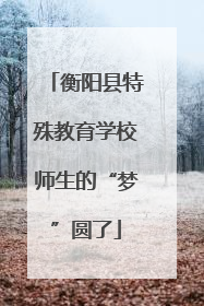 衡阳县特殊教育学校师生的“梦”圆了