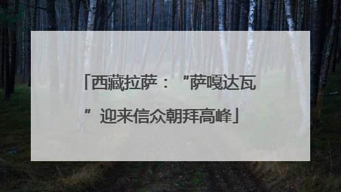 西藏拉萨：“萨嘎达瓦”迎来信众朝拜高峰