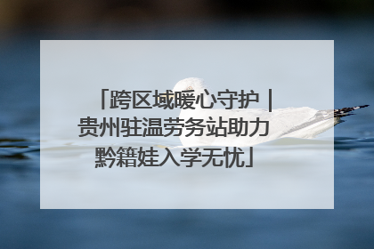 跨区域暖心守护｜贵州驻温劳务站助力黔籍娃入学无忧