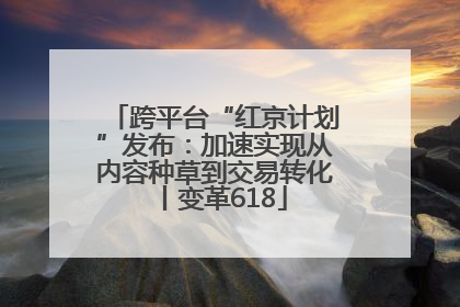 跨平台“红京计划”发布：加速实现从内容种草到交易转化丨变革618