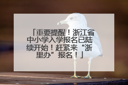 重要提醒！浙江省中小学入学报名已陆续开始！赶紧来“浙里办”报名！