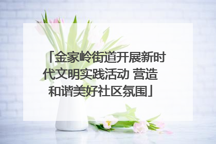 金家岭街道开展新时代文明实践活动 营造和谐美好社区氛围