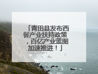 青田县发布西餐产业扶持政策，百亿产业蓝图加速推进！