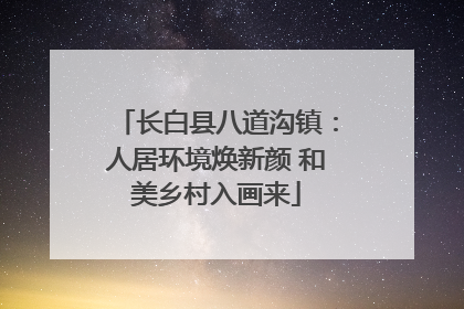 长白县八道沟镇：人居环境焕新颜 和美乡村入画来