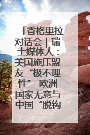 香格里拉对话会｜瑞士媒体人：美国施压盟友“极不理性” 欧洲国家无意与中国“脱钩断链”