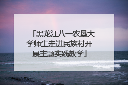 黑龙江八一农垦大学师生走进民族村开展主题实践教学