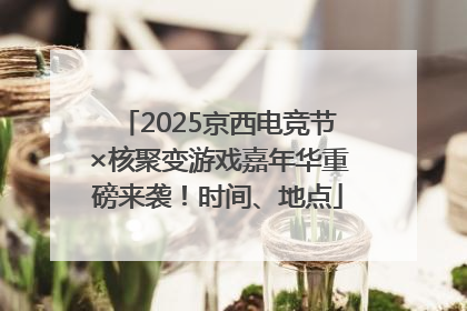 2025京西电竞节×核聚变游戏嘉年华重磅来袭！时间、地点