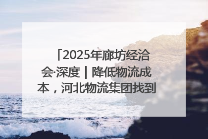 2025年廊坊经洽会·深度｜降低物流成本，河北物流集团找到一把“金钥匙”
