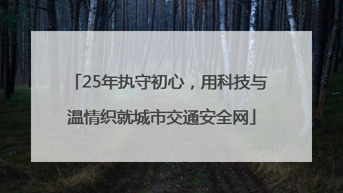 25年执守初心，用科技与温情织就城市交通安全网