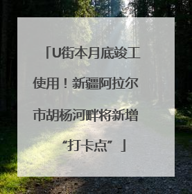 U街本月底竣工使用！新疆阿拉尔市胡杨河畔将新增“打卡点”